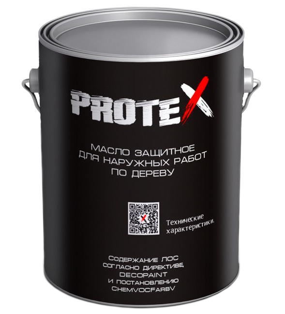 Масло «Протекс» для наружных работ.                       Защитно-декоративное, стойкое масло «ProteX» для обработки деревянных строений